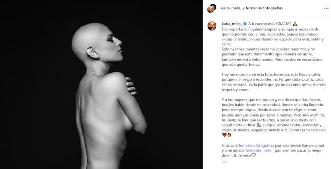 Captura de Instagram @karla_melo_