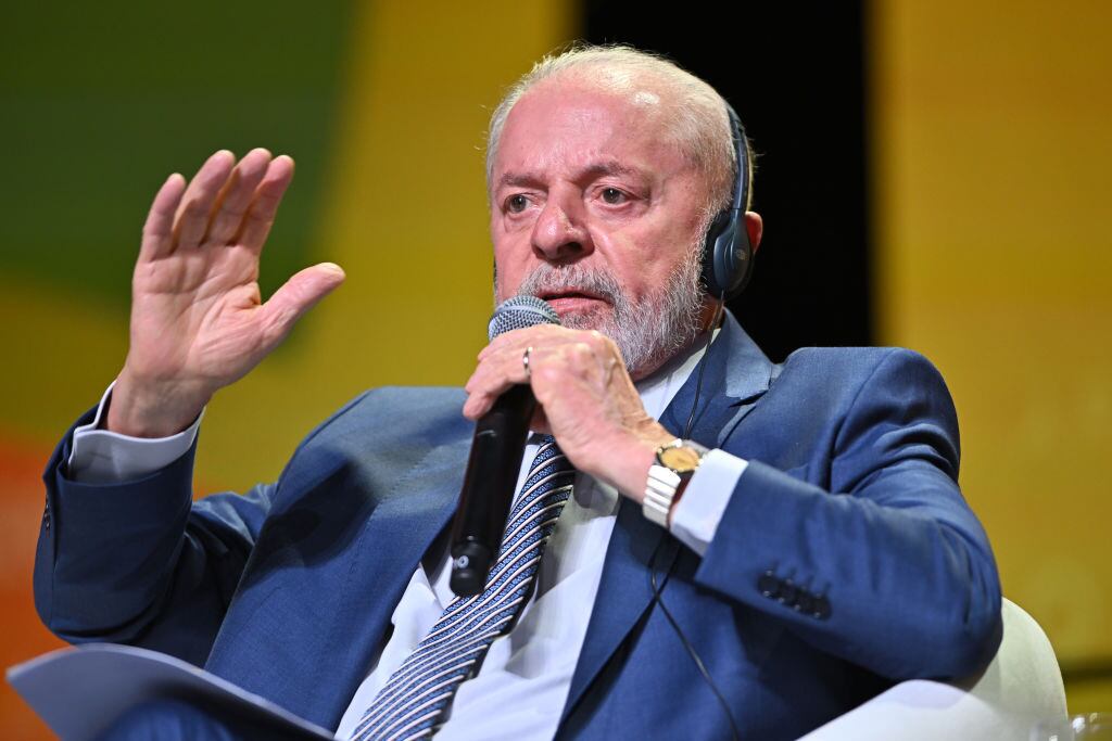 El presidente de Brasil, Lula da Silva, durante un evento en la ciudad de Nueva York en Estados Unidos