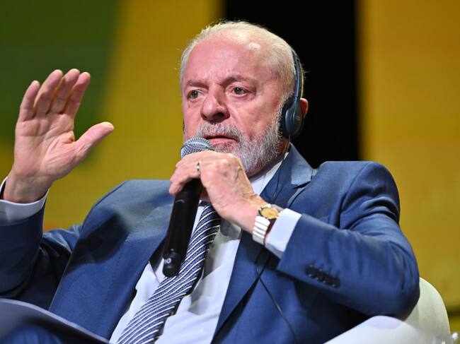 El presidente de Brasil, Lula da Silva, durante un evento en la ciudad de Nueva York en Estados Unidos