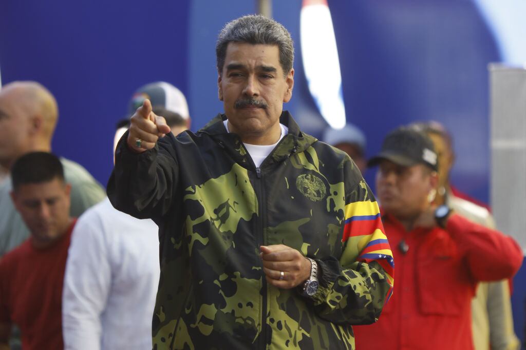 El presidente de Venezuela, Nicolás Maduro, habla en la conmemoración de los 66 años de la caída de la dictadura de Marcos Pérez Jiménez.