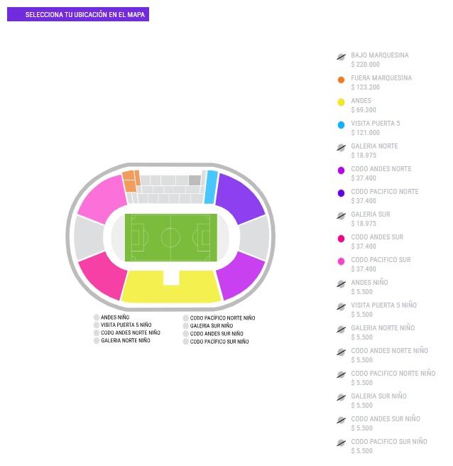 Dónde y cómo comprar entradas para el Chile ante Bolivia por las Eliminatorias | Captura de pantalla