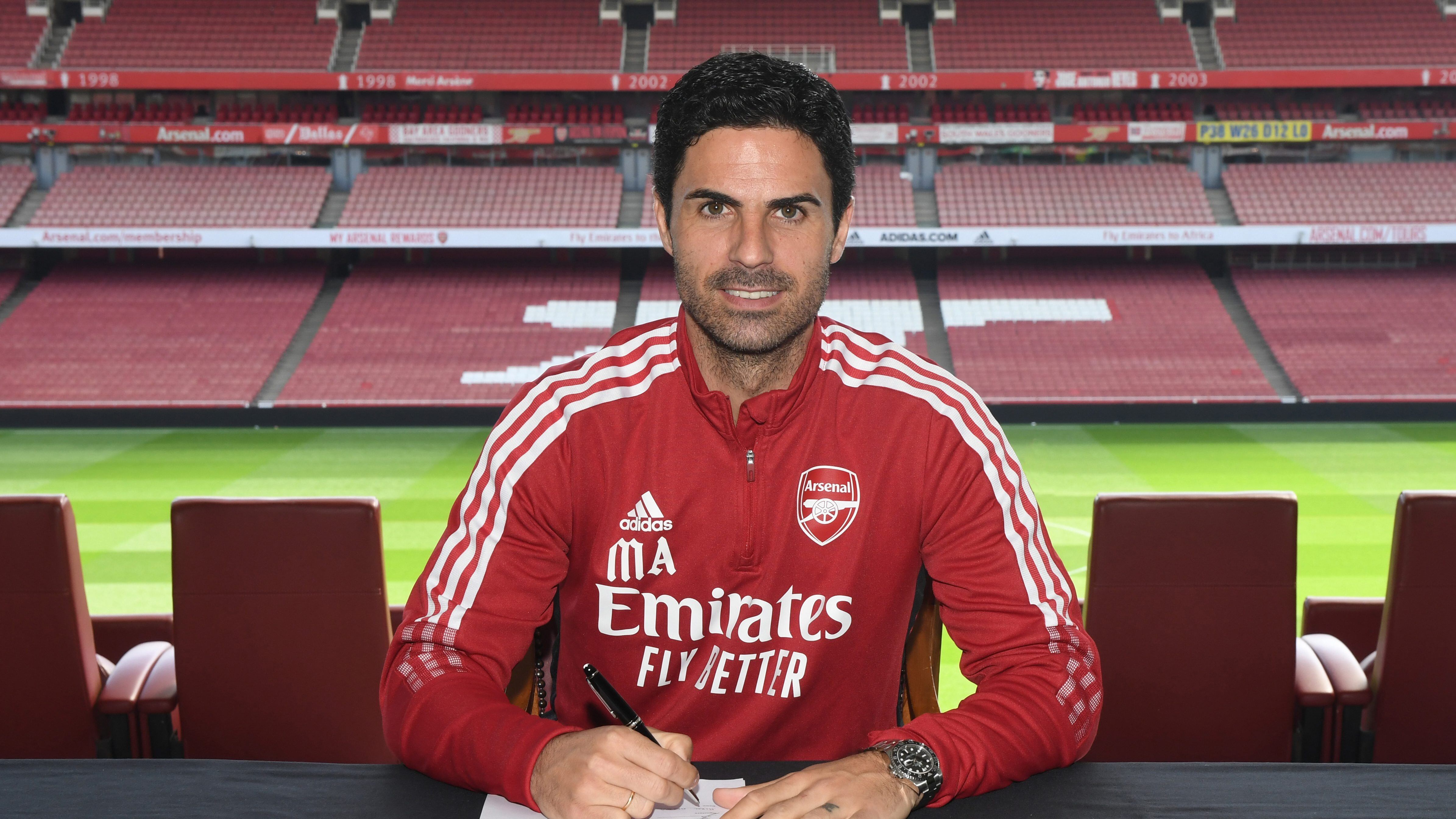 Mikel Arteta renovó su contrato con el Arsenal hasta la temporada 2024-25