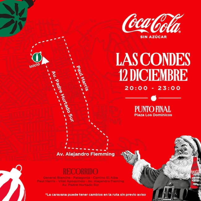Caravana Navideña Coca-Cola Sin Azúcar 2023