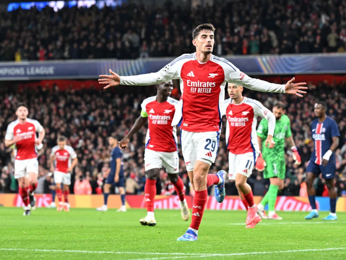 En un partidazo, Arsenal derrotó al PSG y sumó su primera victoria en la Champions League