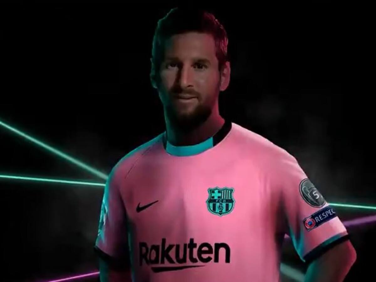 FC Barcelona presentó su tercera camiseta para la temporada 2020-21 con Leo Messi como referente