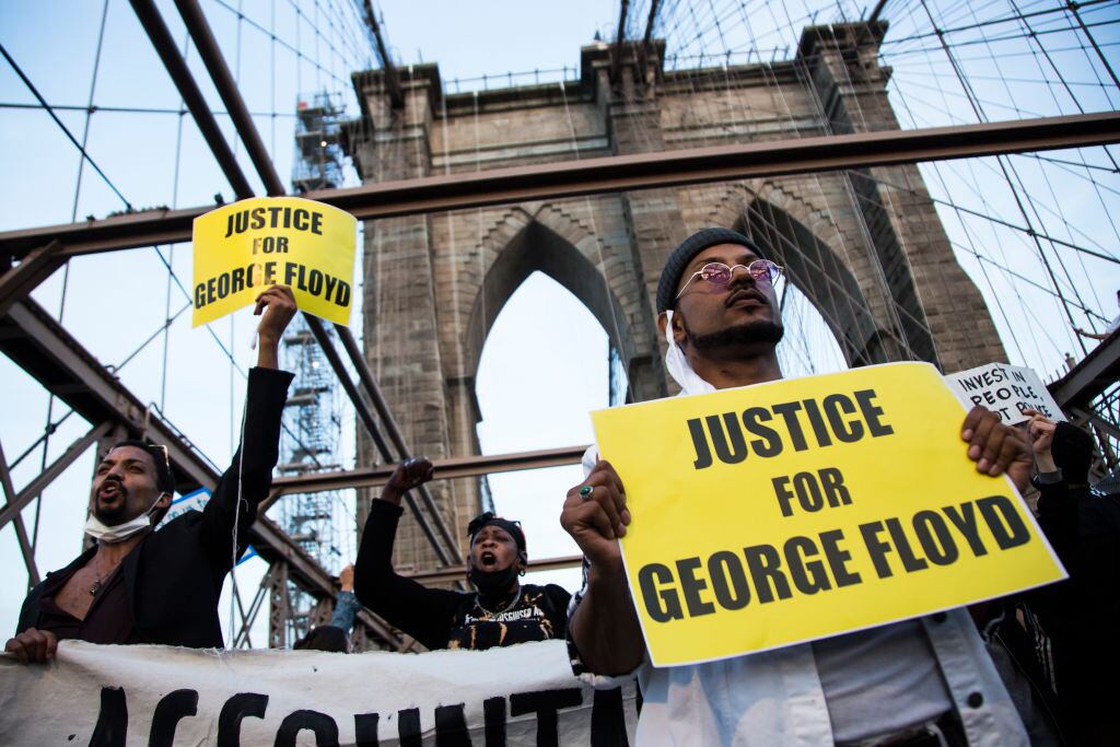 Manifestación en Brooklyn ante el asesinato de George Floyd