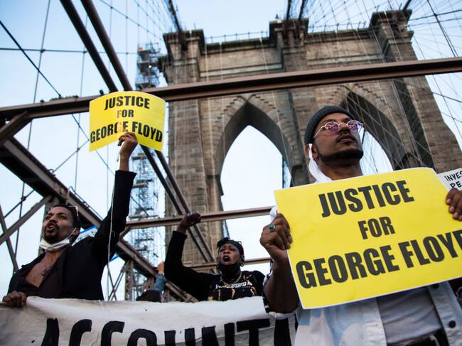 Manifestación en Brooklyn ante el asesinato de George Floyd