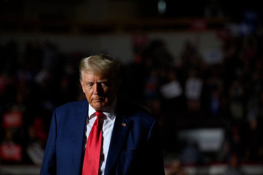 Trump en un acto de campaña de republicanos en Pensilvania