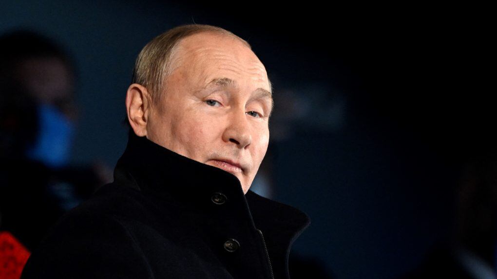 TOPSHOT - Russia's President Vladimir Putin looks on during the opening ceremony of the Beijing 2022 Winter Olympic Games, at the National Stadium, known as the Bird's Nest, in Beijing, on February 4, 2022. (Photo by WANG Zhao / AFP) (Photo by WANG ZHAO/AFP via Getty Images)