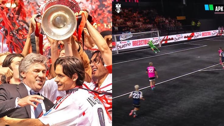 Ganó la Champions con el Milán y ahora se luce en la Kings League con 48 años: hizo volada espectacular