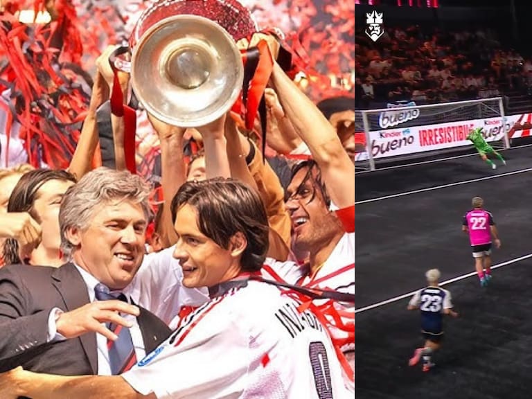 Ganó la Champions con el Milán y ahora se luce en la Kings League con 48 años: hizo volada espectacular