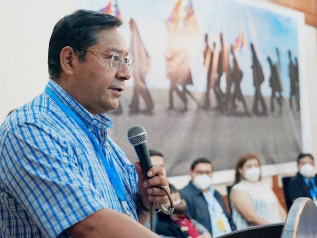 El candidato del MAS, Luis Arce
