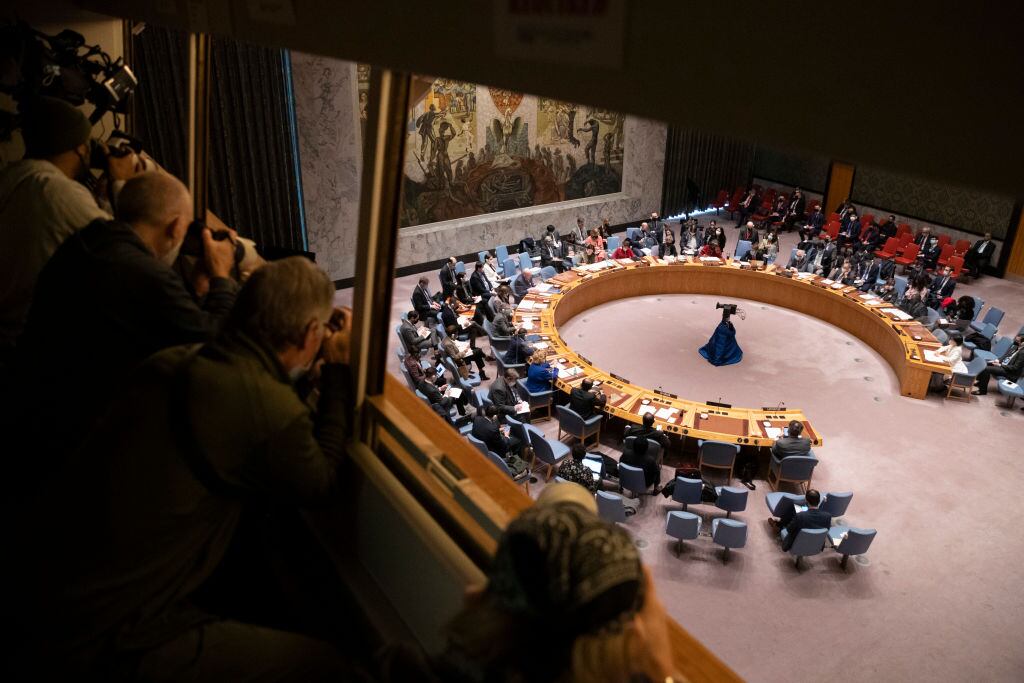Reunión del Consejo de Seguridad en la sede de la ONU en Nueva York