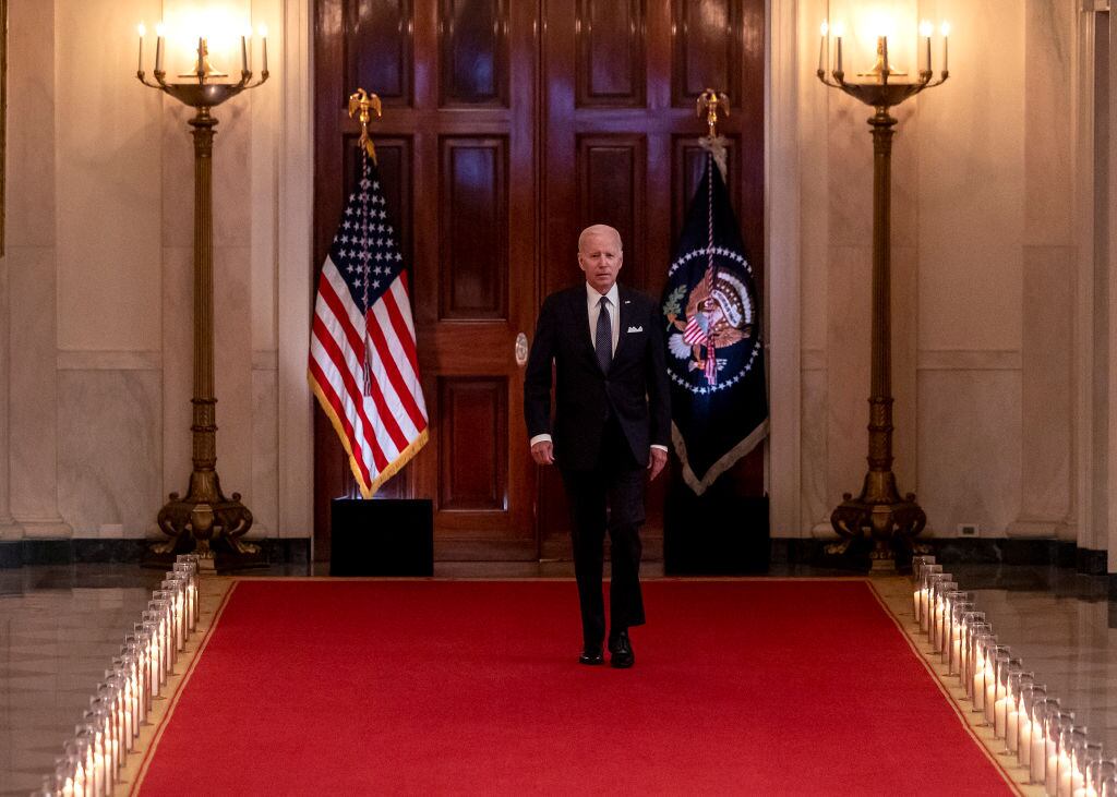 El presidente de EEUU Joe Biden en la Casa Blanca