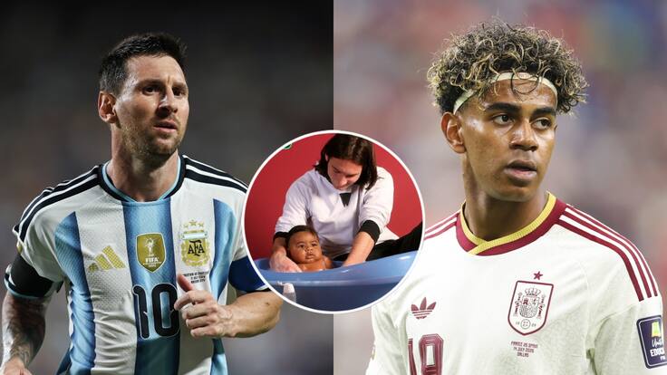 El destino los pondrá cara a cara en la final del Mundial: la historia detrás de la foto de Messi bañando a Lamine Yamal