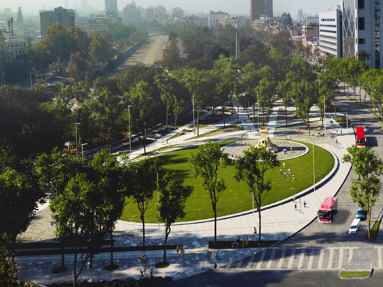 “Es puro cemento”: vecinos reaccionan a los primeros avances significativos en la renovación de Nueva Alameda en Plaza Italia