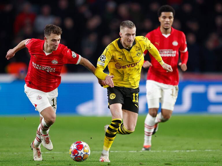 PSV y Borussia Dortmund dejan abierta la llave por octavos de final de la Champions League