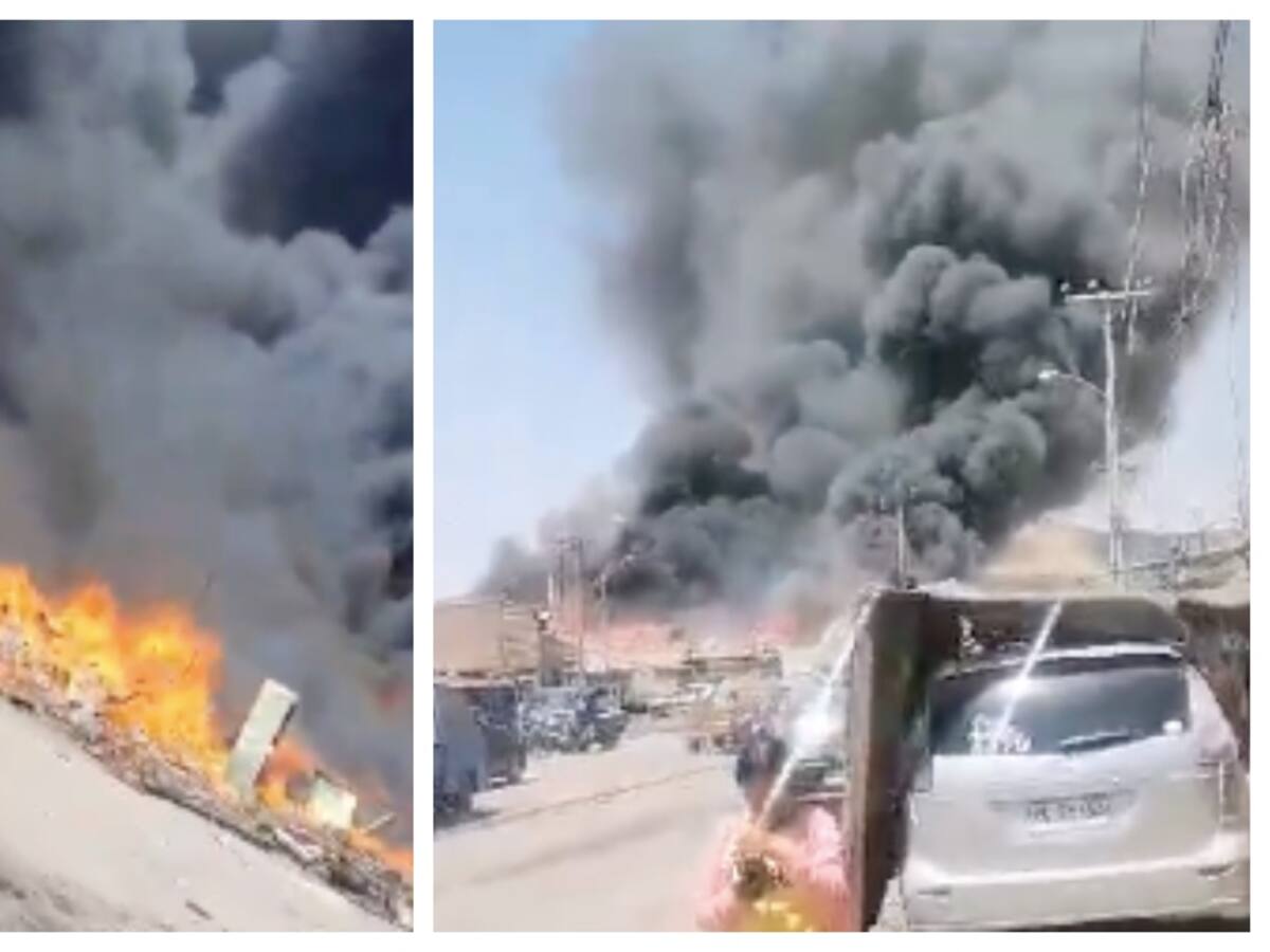 Incendio afecta lugar habitado de Arica: bomberos logró controlar el grave siniestro