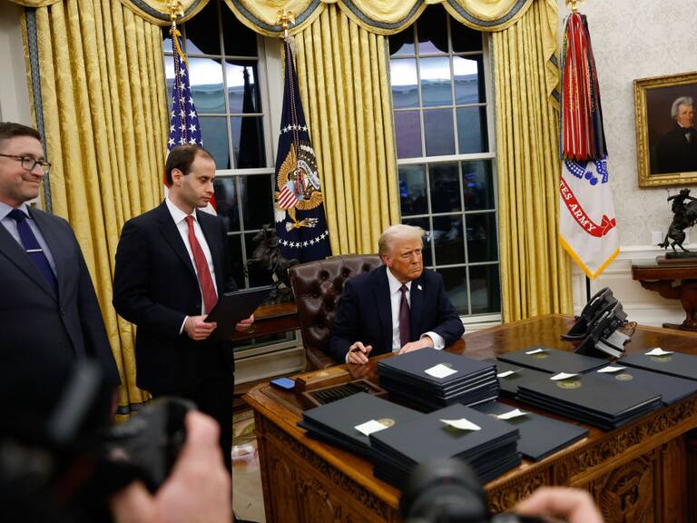 Donald Trump en la Oficina Oval