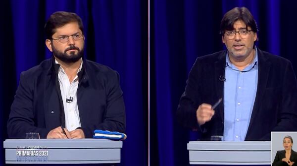 Gabriel Boric y Daniel Jadue / Captura