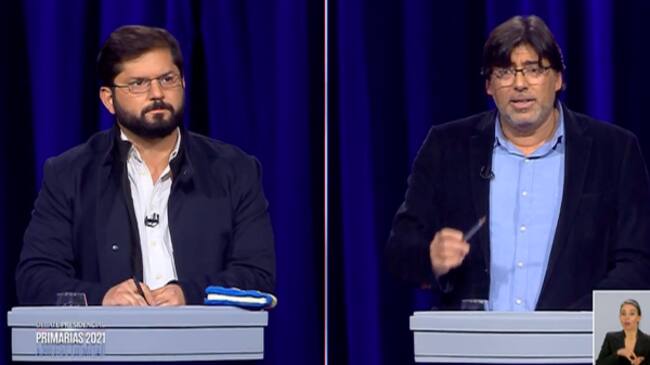 Gabriel Boric y Daniel Jadue / Captura