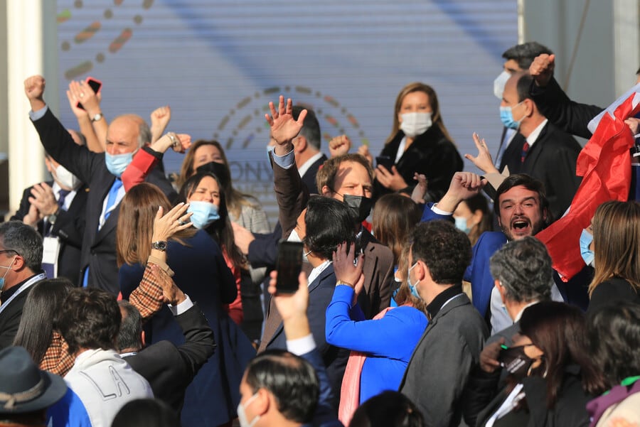 Incidentes previo a la suspensión de la instalación de la Convención Constitucional
