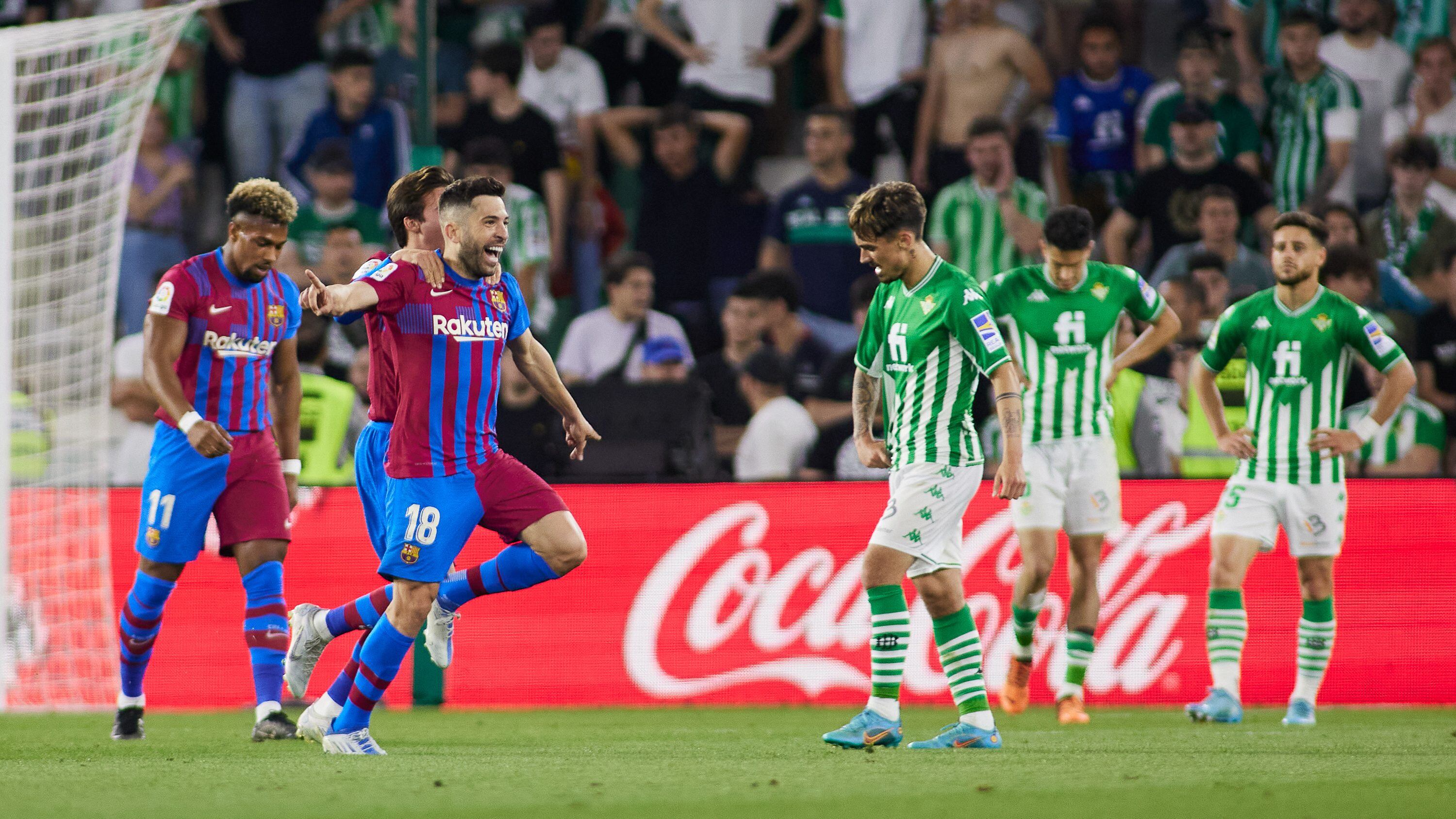 Real Betis cae ante el Barcelona y se aleja de la Champions League