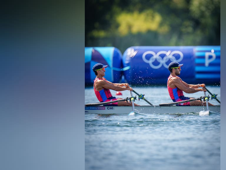 Eber Sanhueza y César Abaroa tendrán que disputar el repechaje del remo en París 2024