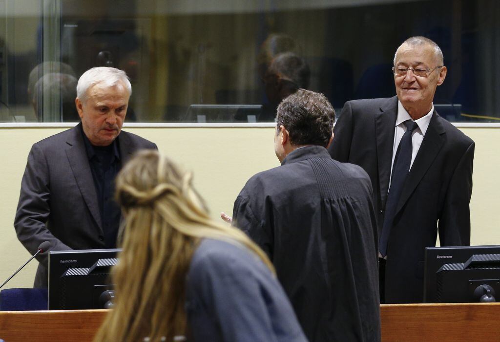 Los ex jefes de la inteligencia militar serbia Jovica Stanisic y Franko Simatovic