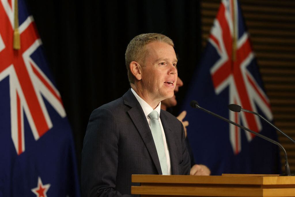 El nuevo primer ministro de Nueva Zelanda, Chris Hipkins, ante la prensa