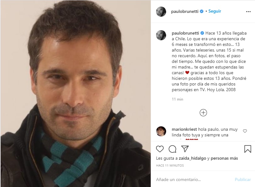 Paulo Brunetti en «Lola» | Vía Instagram