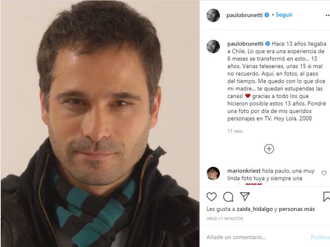 Paulo Brunetti en «Lola» | Vía Instagram