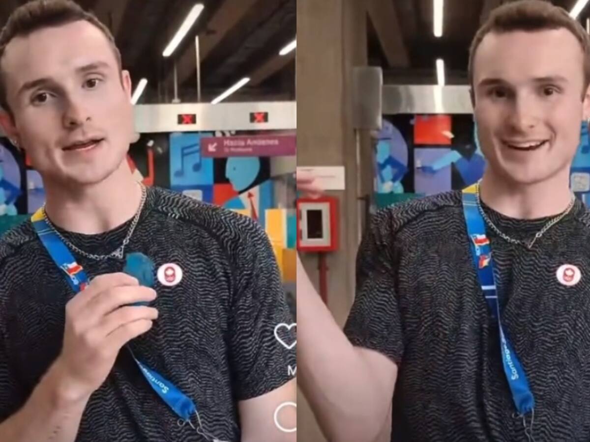 Cada vez más chileno: clavadista canadiense sorprende al enviar saludo a alianza de colegio en medio de los Panamericanos
