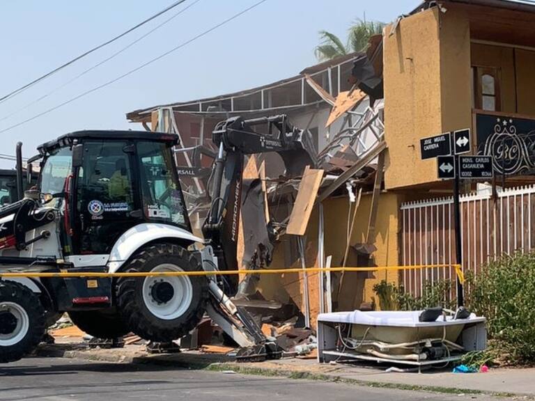 Comienza demolición de «narco casas» en la comuna de La Florida