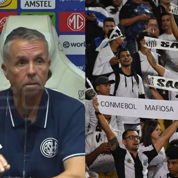 “Me insultaron y pegaron”: Gustavo Álvarez vive tenso momento con barra del Santos en Brasil