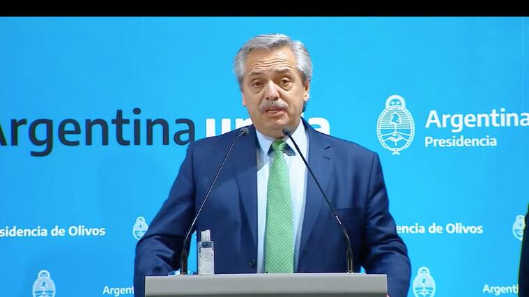 El Presidente de Argentina, Alberto Fernández