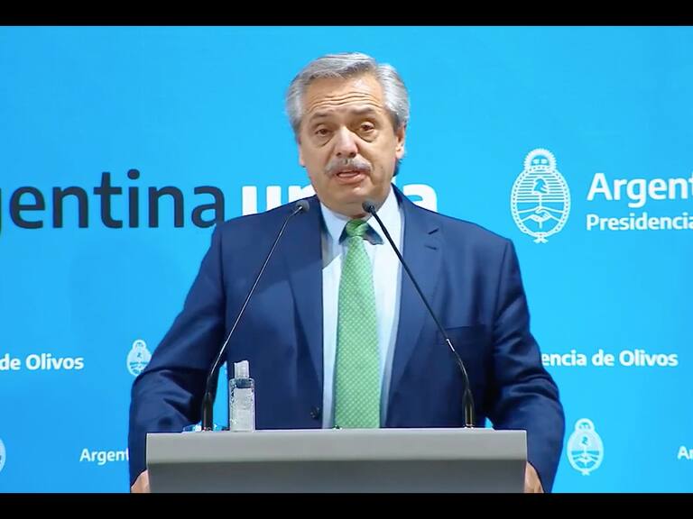 El Presidente de Argentina, Alberto Fernández