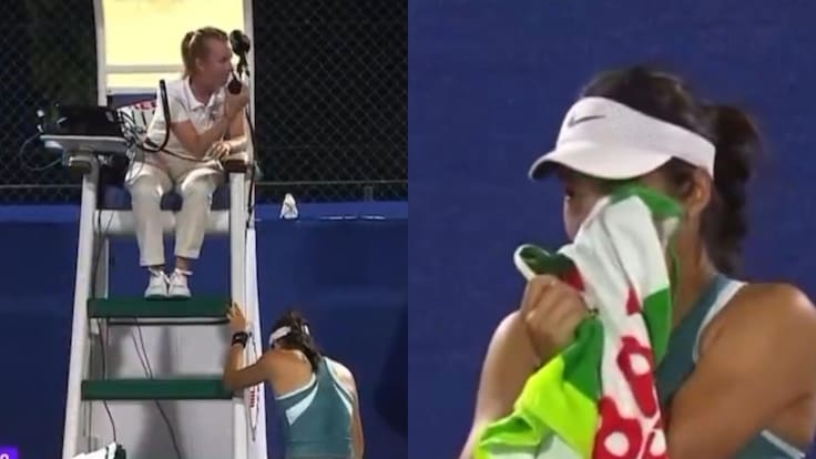 Vio a su acosador en la tribuna y colapsó en pleno partido: el duro momento que sufrió la tenista Emma Raducanu en Dubái