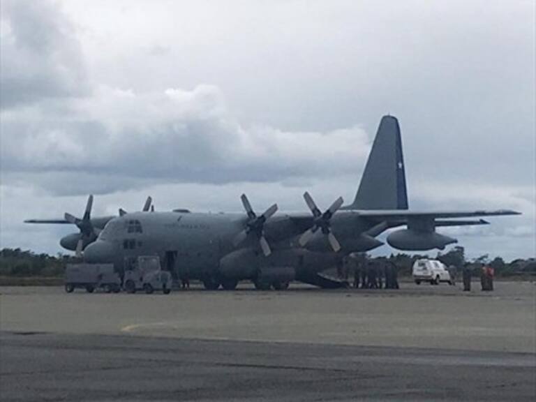 Así fue la llegada de los primeros restos de pasajeros del Hércules C-130