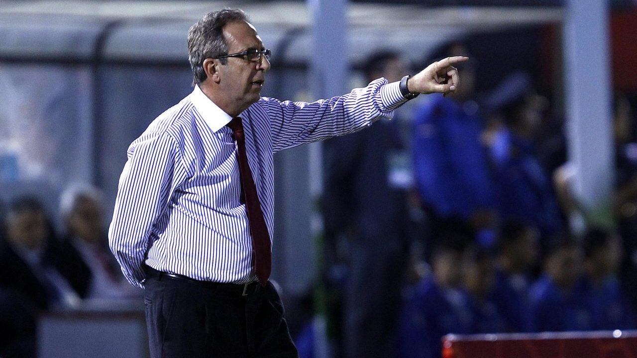 7 de Junio de 2013/ ASUNCION.Gerardo Pelusso, durante el partido valido por las Clasificatorias al Mundial  de Brasil 2014 entre las selecciones de Paraguay vs Chile, disputado en el Estadio Defensores del Chaco. 
FOTO: JAVIER VALDES LARRONDO /AGENCIAUNO