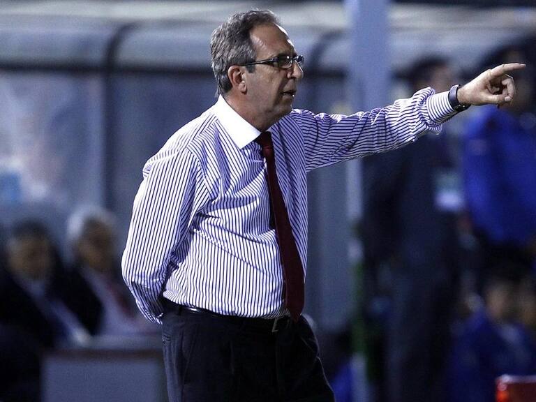 7 de Junio de 2013/ ASUNCION.Gerardo Pelusso, durante el partido valido por las Clasificatorias al Mundial de Brasil 2014 entre las selecciones de Paraguay vs Chile, disputado en el Estadio Defensores del Chaco.
FOTO: JAVIER VALDES LARRONDO /AGENCIAUNO