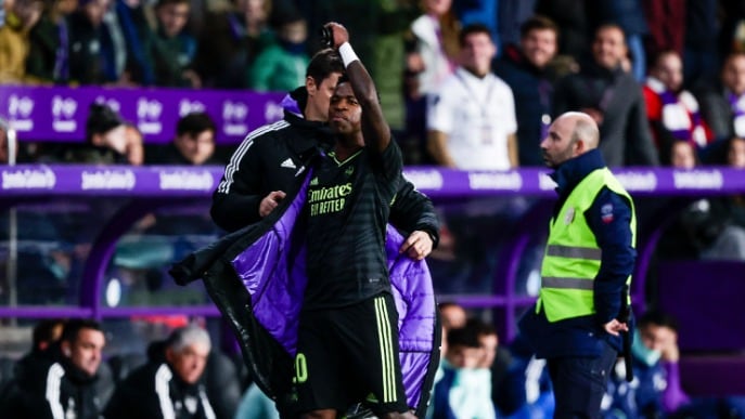 Real Valladolid condena el racismo que sufrió Vinicius en su estadio: "Estos aislados incidentes no representan a los aficionados blanquivioletas"