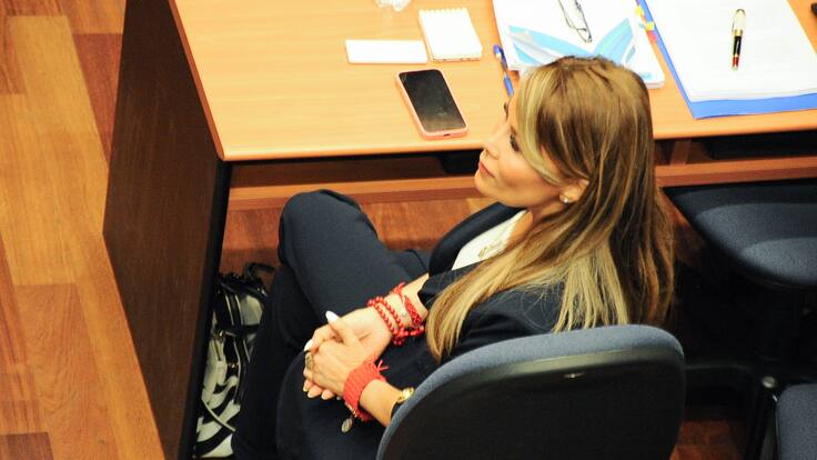 Cathy Barriga asiste a audiencia por medidas cautelares
