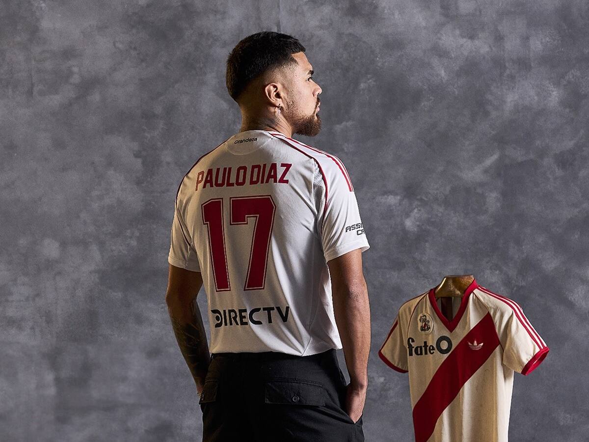 Capitán y referente: Paulo Díaz protagonizó el lanzamiento de la nueva camiseta de River Plate