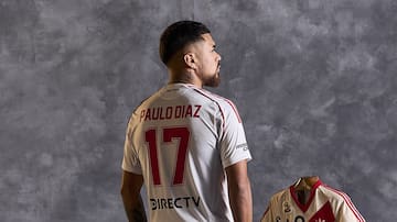 Capitán y referente: Paulo Díaz protagonizó el lanzamiento de la nueva camiseta de River Plate