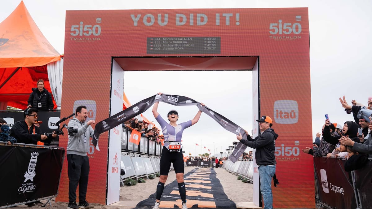 Una chilena y un paraguayo se llevaron el título en la primera edición del triatlón 5150 de Coquimbo