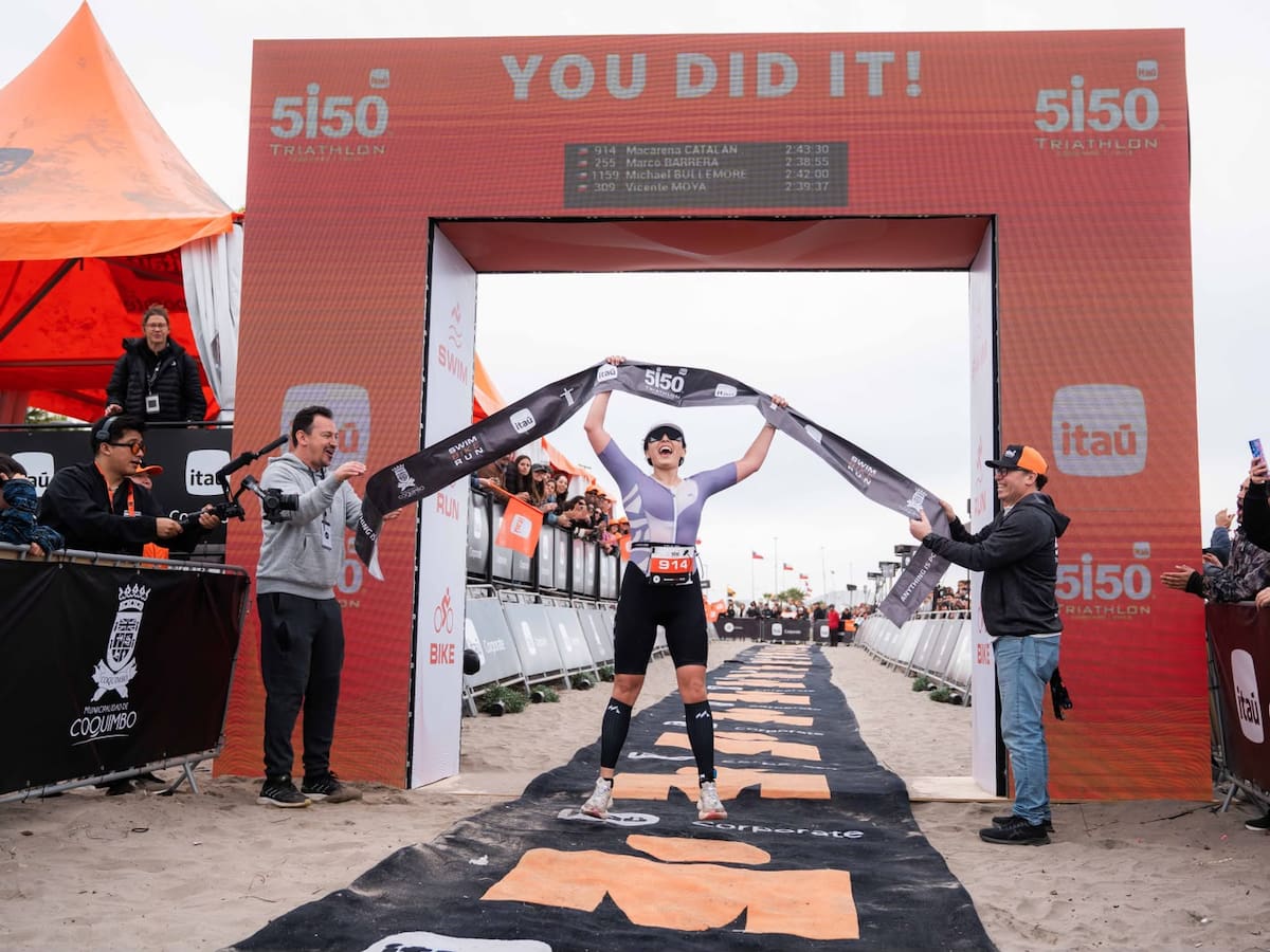 Una chilena y un paraguayo se llevaron el título en la primera edición del triatlón 5150 de Coquimbo