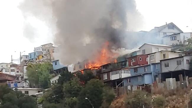 Incendio en Valparaíso