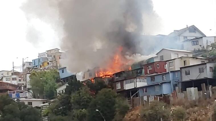 Incendio en Valparaíso