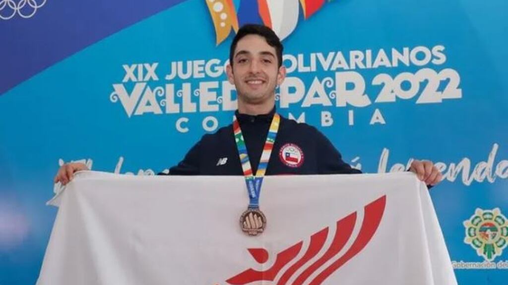 Gustavo Alarcón logra la primera medalla para Chile en los Juegos Bolivarianos